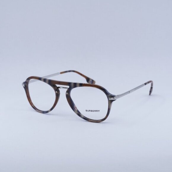 🕶️ New Burberry BE2377 3966 Eyeglasses - Check Brown Frame 53mm - Picture 1 of 10